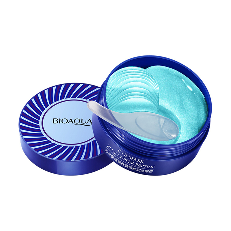 Гідрогелеві патчі для очей Bioaqua Blue Copper Peptide Essence Eye Mask, 60 шт