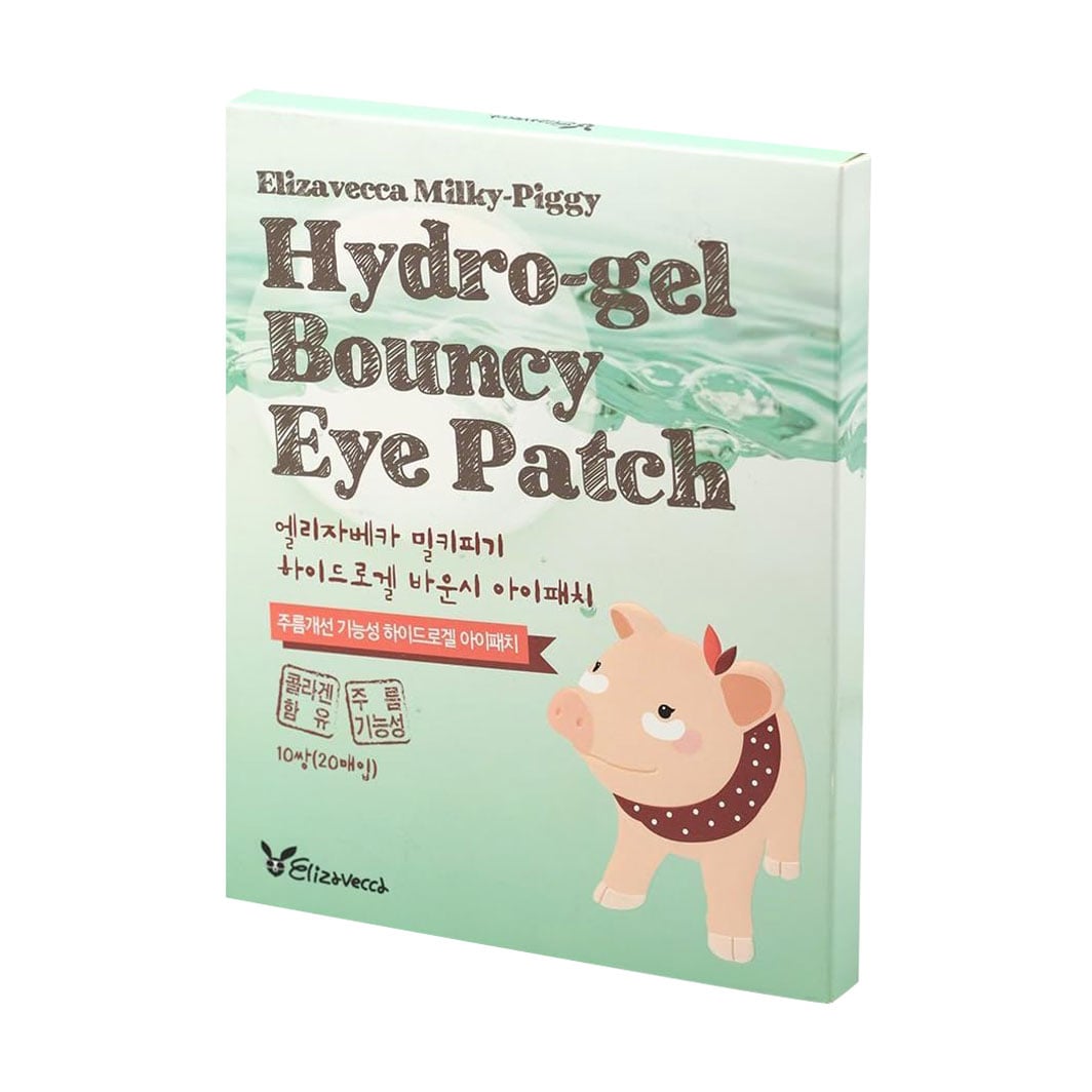 Гідрогелеві патчі для шкіри навколо очей Elizavecca Face Care Milky Piggy Hydro-gel Bouncy Eye Patch, 20 шт